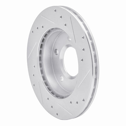 R1 Concepts R1 90-90 Pontiac 6000 Rear Left Drilled & Slotted Silver Brake Rotor