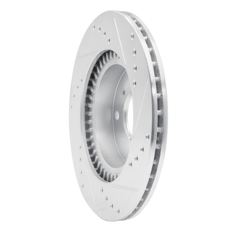 R1 Concepts R1 87-90 Acura Legend Front Left Drilled & Slotted Silver Brake Rotor