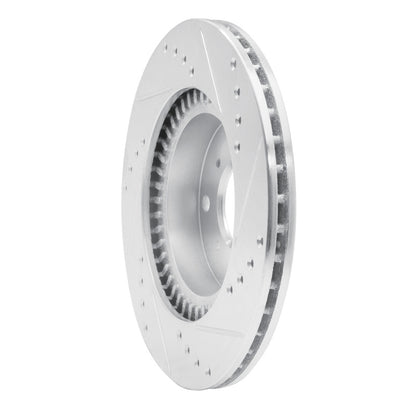 R1 Concepts R1 87-90 Acura Legend Front Left Drilled & Slotted Silver Brake Rotor