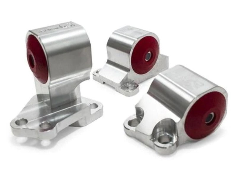 Innovative Mounts Innovative 92-95 Civic B/D Series Silver Aluminum Mounts 60A Bushings (Auto to Manual Hydro 2 Bolt)