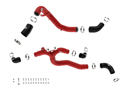 aFe 19-26 Genesis G70 V6 3.3L (tt) BladeRunner Aluminum Hot/Cold Charge Pipe Kit - Black