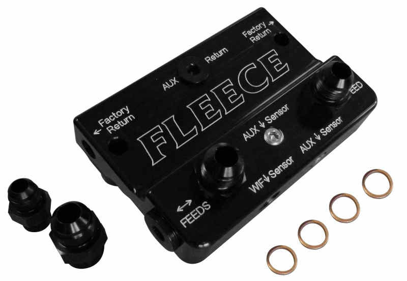 Fleece Performance 10-12 Dodge 6.7L Cummins 4th Gen Fuel Distribution Block