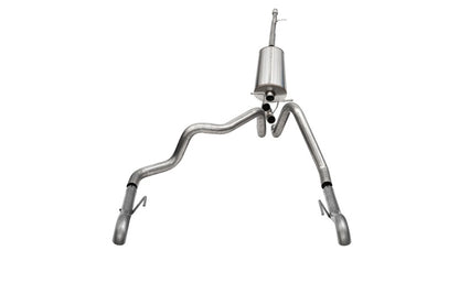 CORSA Performance Corsa 2022-2024 Chevrolet Silverado 1500 Cat-Back Dual Rear Exit with Turn Down Tail Pipes