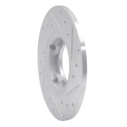 R1 Concepts R1 80-82 Toyota Tercel Front Left Drilled & Slotted Silver Brake Rotor