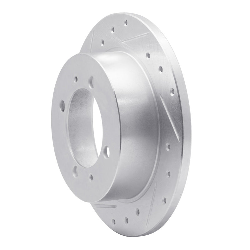 R1 Concepts R1 94-98 Hyundai SONATA Rear Left Drilled & Slotted Silver Brake Rotor
