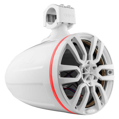DS18 Marine And Powersports Towers Speakers Not Included 8in RGB LED Lights White