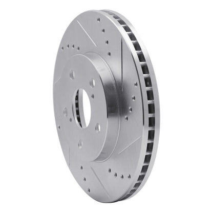 R1 Concepts R1 02-15 Lexus IS250 Front Right Drilled & Slotted Silver Brake Rotor