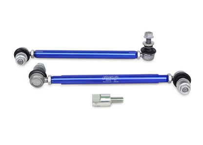 SuperPro 2015 Audi A3 Quattro Premium Front HD Adjustable End Link Set w/ DCC Adapter