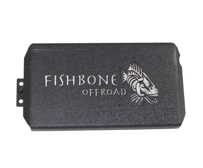 Fishbone Offroad 07-11 Jeep Wrangler JK Steel EVAP Canister Skid Plates - Black Textured Powdercoat