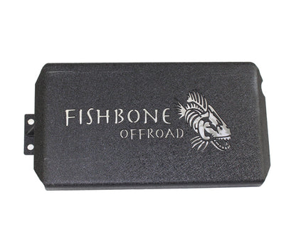 Fishbone Offroad 07-11 Jeep Wrangler JK Steel EVAP Canister Skid Plates - Black Textured Powdercoat