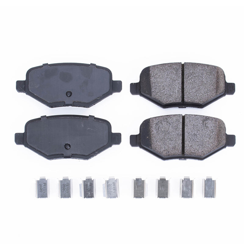 PowerStop Power Stop 14-15 Ford Edge Rear Z17 Evolution Ceramic Brake Pads w/Hardware