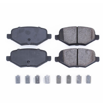 PowerStop Power Stop 14-15 Ford Edge Rear Z17 Evolution Ceramic Brake Pads w/Hardware