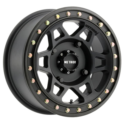 Method Wheels Method MR405 UTV Beadlock 15x7 / 5+2/38mm Offset / 4x156 / 132mm CB Matte Black Wheel