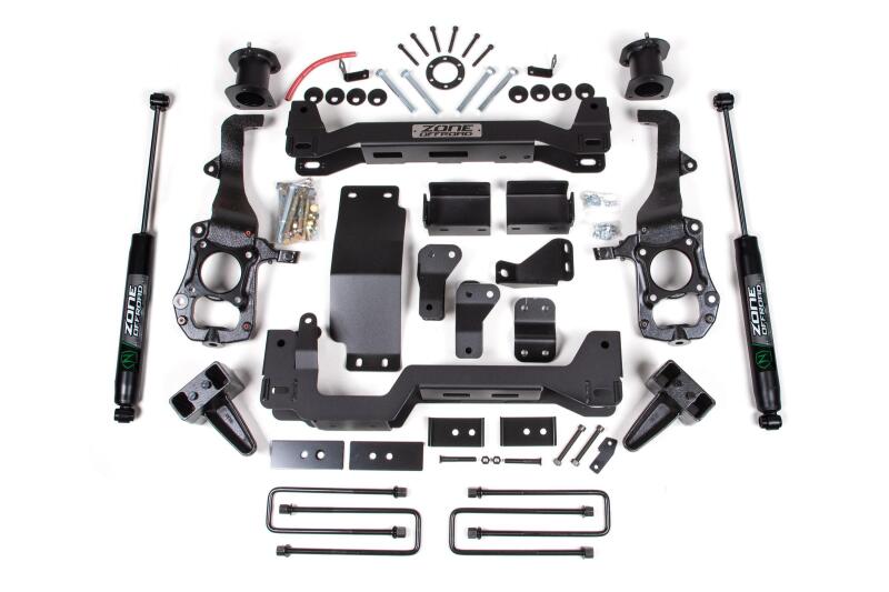 Zone Offroad 21-23 Ford F150 6in Front 4in Rear Suspension Lift System - Fox Shocks