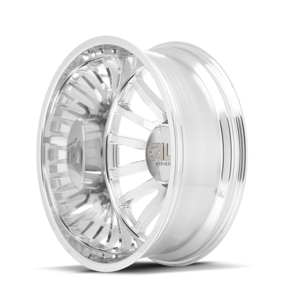 Cali Off-Road 9110D Summit Dually 20x8.25 / 8x210 BP / -232mm Offset / 154.2mm Hub Polished Wheel