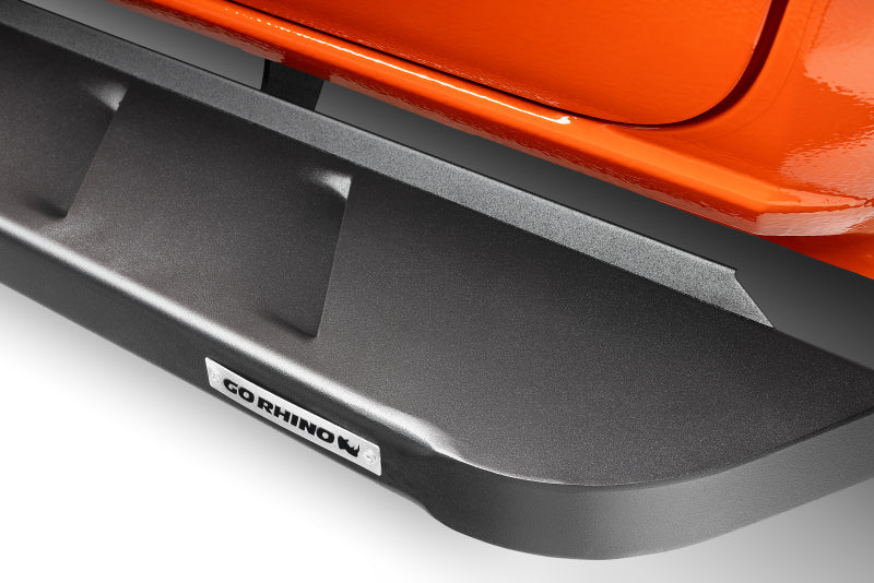 Go Rhino RB10 Running Boards 57in. Cab Length - Tex. Blk (No Drill/Mounting Brackets Required)
