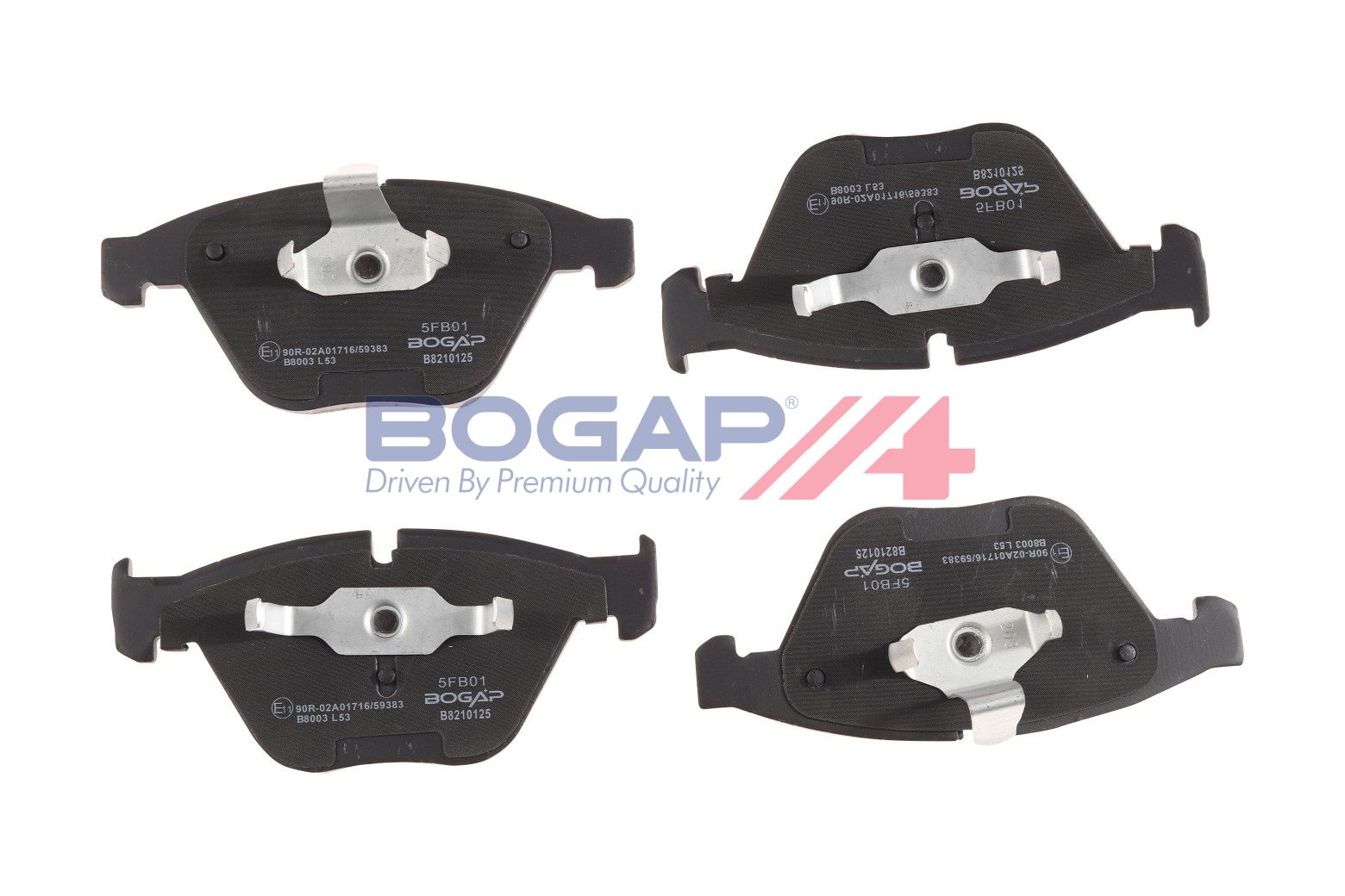 BOGAP B8210125 Brake Pad Set, Disc Brake | ML Performance Car Parts