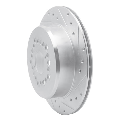 R1 Concepts R1 92-00 Lexus SC400 Rear Right Drilled & Slotted Silver Brake Rotor