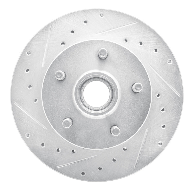 R1 Concepts R1 98-02 Ford Ranger (USA/Canada) Front Right Drilled & Slotted Silver Brake Rotor