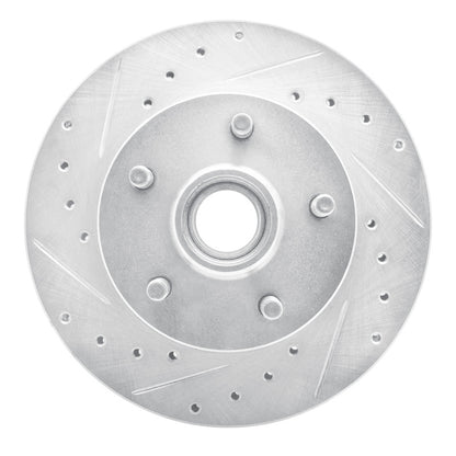 R1 Concepts R1 98-02 Ford Ranger (USA/Canada) Front Right Drilled & Slotted Silver Brake Rotor