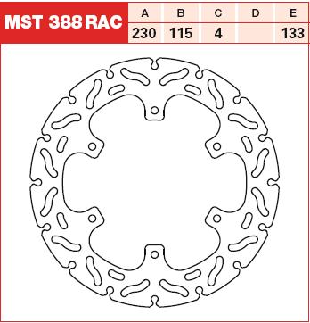 TRW MOTO MST388RAC Brake Disc