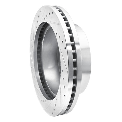R1 Concepts R1 2011-2025 Chevrolet Silverado 3500 HD Front Right Drilled & Slotted Silver Brake Rotor