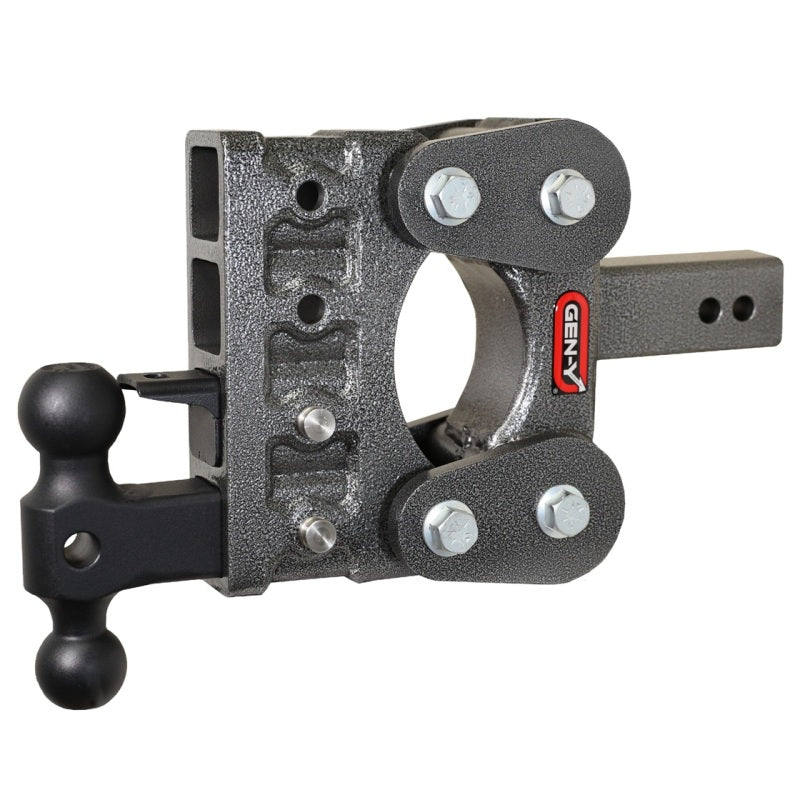 GEN-Y Hitch Gen-Y The Boss Torsion-Flex 2.5in Shank 5in Drop 10K Hitch w/GH-031 Dual-Ball/GH-032 Pintle Lock