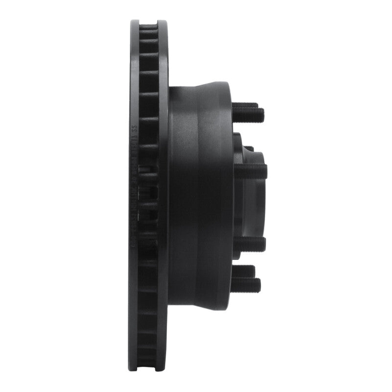 R1 Concepts R1 93-95 Chevrolet G30 Front Right Drilled & Slotted Black Brake Rotor