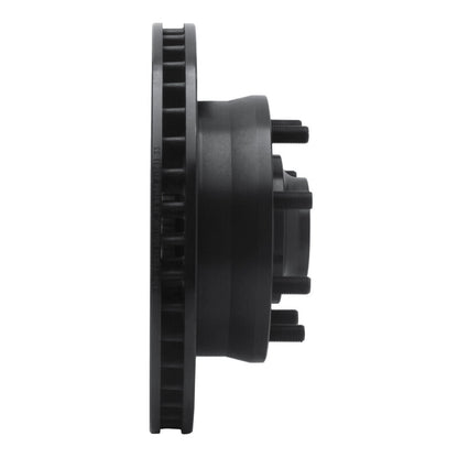 R1 Concepts R1 93-95 Chevrolet G30 Front Right Drilled & Slotted Black Brake Rotor