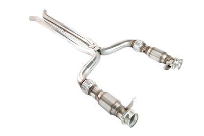 Kooks Headers Kooks 2015+ Ford Mustang GT350 5.2L 3in x 2-3/4in Green Cat SS X-Pipe Kooks HDR Req