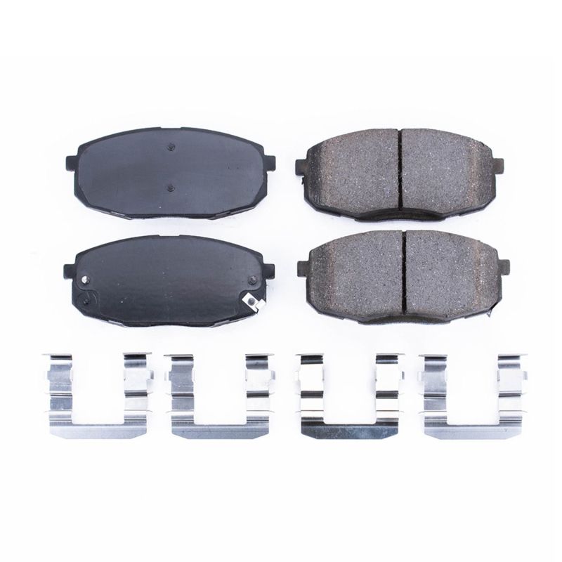 PowerStop Power Stop 09-12 Hyundai Elantra Front Z17 Evolution Ceramic Brake Pads w/Hardware