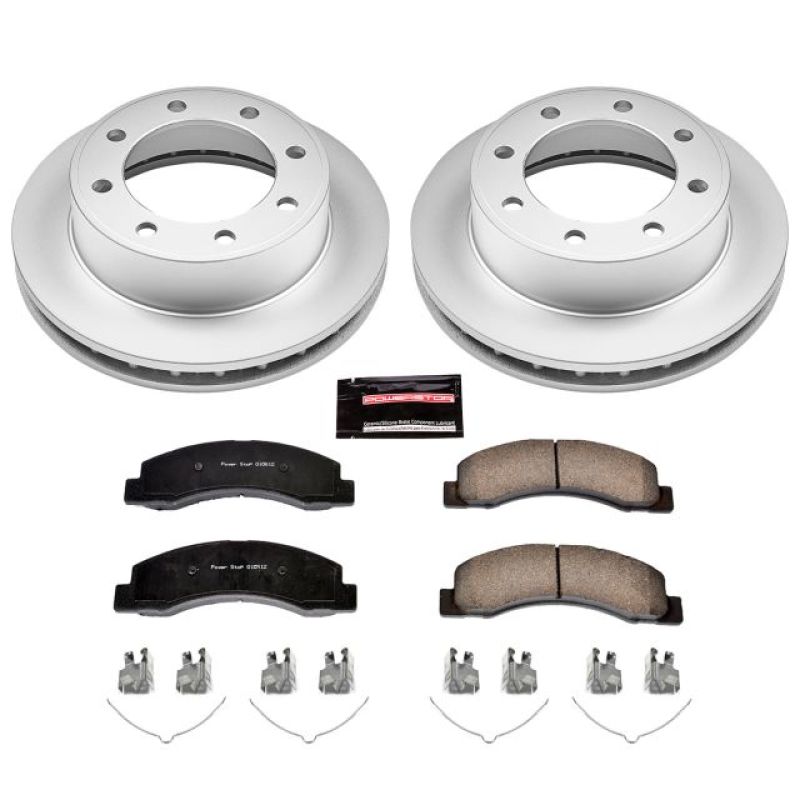 PowerStop Power Stop 00-05 Ford Excursion Front Z17 Evolution Geomet Coated Brake Kit