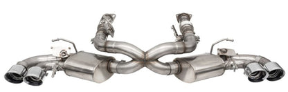 CORSA Performance Corsa 2020-25 Corvette C8 3in Valved Cat-Back 4.5in Pol Quad Tips - Fits Factory Perf Exhaust w/ AFM