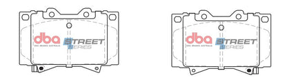 DBA 98-07 Lexus LX470 Front Street Series Brake Pads