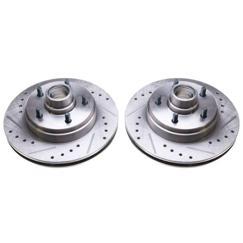 PowerStop Power Stop 86-89 Buick Electra Front Evolution Drilled & Slotted Rotors - Pair