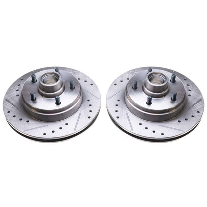 PowerStop Power Stop 86-89 Buick Electra Front Evolution Drilled & Slotted Rotors - Pair