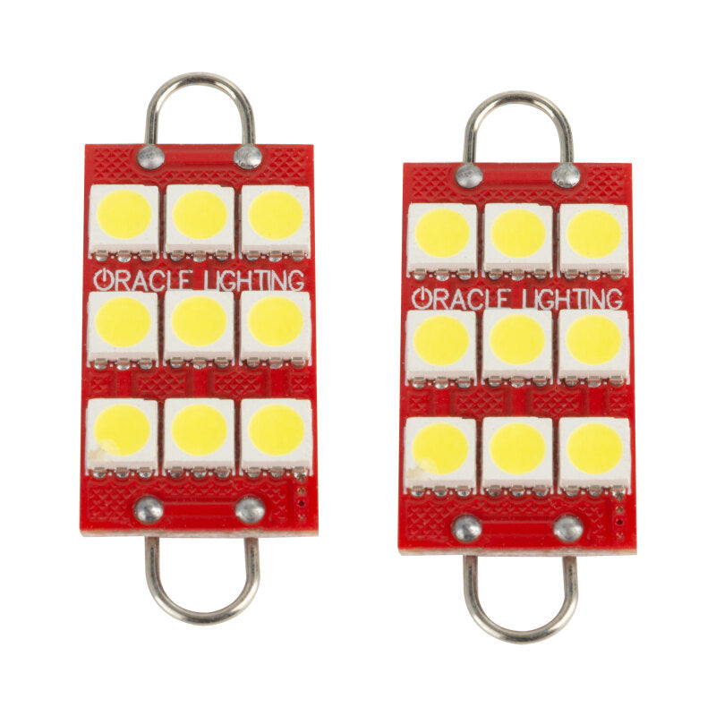 ORACLE Lighting Oracle 44MM 6 LED 3 Chip - Loop Festoon Bulbs (Pair) - White