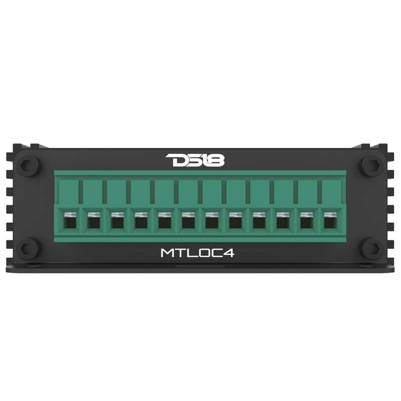 DS18 4-Chnl Speaker Emulator Remote Out Level Matching Controls LED Clip Indicator Hi/Low Converters