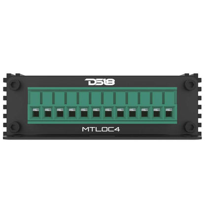 DS18 4-Chnl Speaker Emulator Remote Out Level Matching Controls LED Clip Indicator Hi/Low Converters