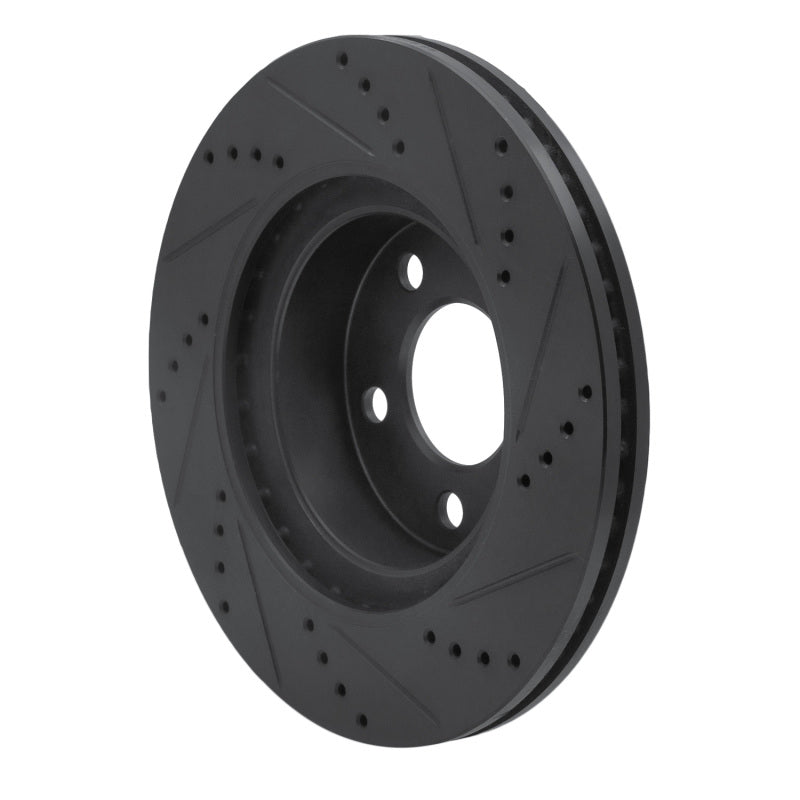 R1 Concepts R1 01-11 Ford Ranger (USA/Canada) Front Left Drilled & Slotted Black Brake Rotor