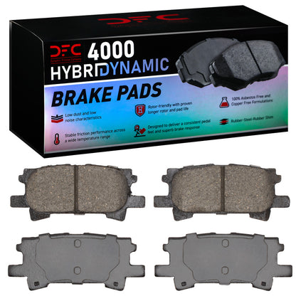 DFC 04-09 Toyota Highlander Hybrid Rear 4000 Hybridynamic Brake Pads