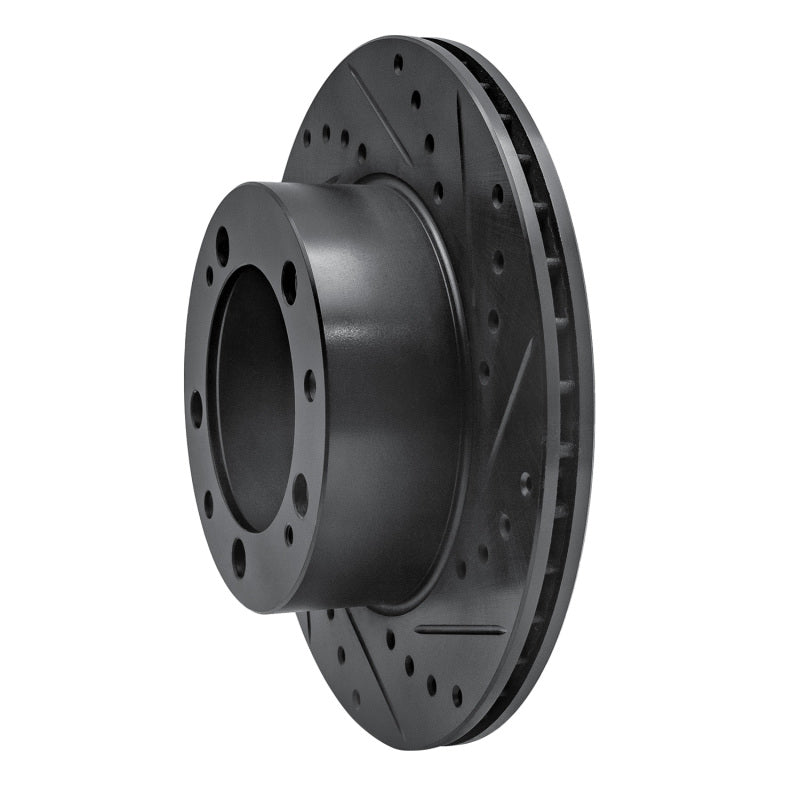 R1 Concepts R1 87-89 Porsche 944 Except Turbo Front Right Drilled & Slotted Black Brake Rotor