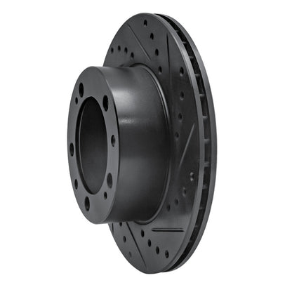 R1 Concepts R1 87-89 Porsche 944 Except Turbo Front Right Drilled & Slotted Black Brake Rotor