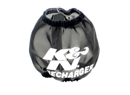K&N Engineering K&N Universal PreCharger Round Tapered Air Filter Wrap Black 3in Base ID x 2in Top ID x 3in H