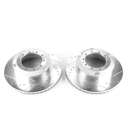 PowerStop Power Stop 17-22 Ford F-550 Super Duty Rear Drilled & Slotted Rotor - Pair