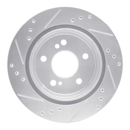 R1 Concepts R1 92-94 Mercedes-Benz E500 Rear Right Drilled & Slotted Silver Brake Rotor