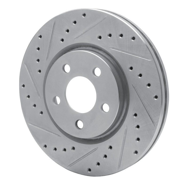 R1 Concepts R1 03-09 Chrysler PT Cruiser Front Left Drilled & Slotted Silver Brake Rotor