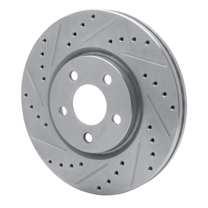 R1 Concepts R1 03-09 Chrysler PT Cruiser Front Left Drilled & Slotted Silver Brake Rotor