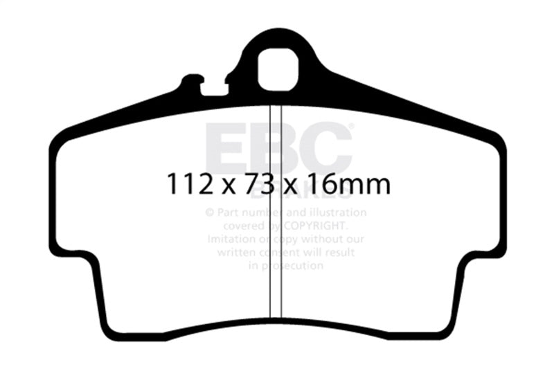 EBC Racing 97-02 Porsche 911 (996) RP-1 Race Rear Brake Pads