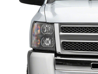 Raxiom 07-13 Chevrolet Silverado 1500 Euro Headlights- Black Housing (Clear Lens)
